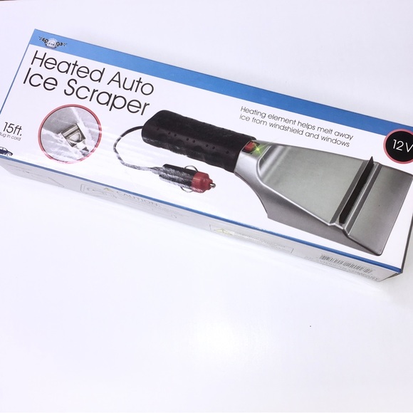 Heated Ice Scraper Car Windshield Snow Removal Flashlight Corded Christmas Gift - Picture 3 of 12